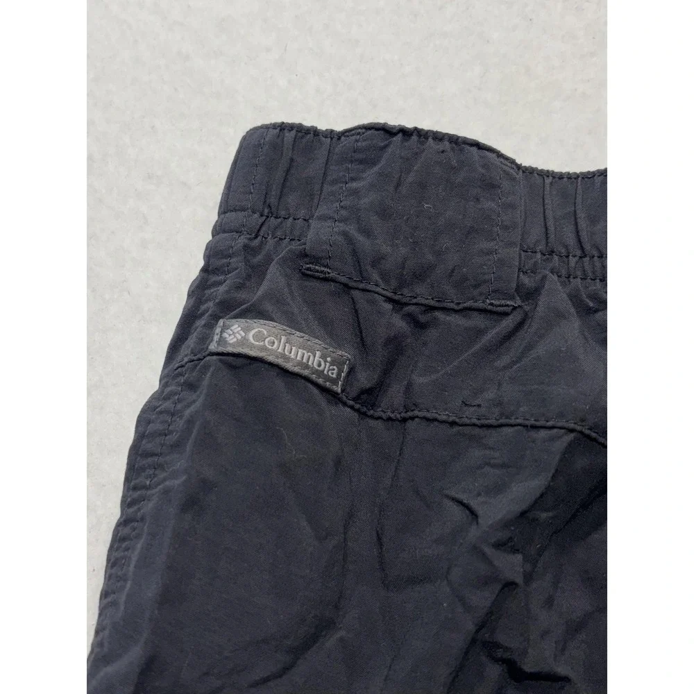 Columbia Swim Trunks Mens Small Black Elastic Waist Lined Pockets Lightweight